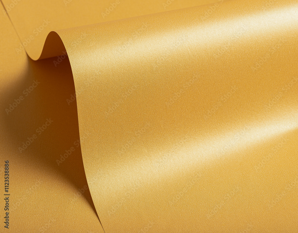 Aufkleber Yellow paper background with a warm gradient and glossy sheen. Smooth and reflective surface with