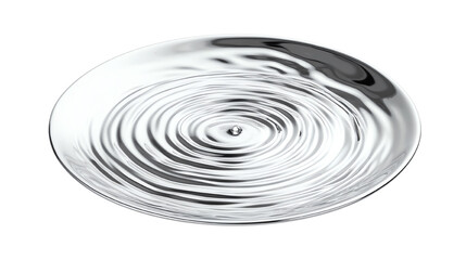 A reflective water surface creating mesmerizing ripples in a minimalist style.