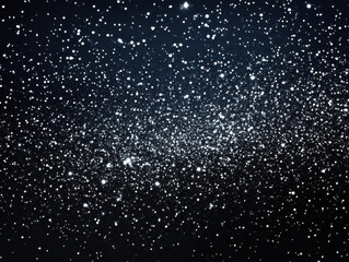 Obraz premium A Deep Blue Night Sky Filled with Shimmering Stars