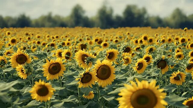 video animals template field farml sunflower flowers flower agricultural seamless sunflowers yellow border place composition design farming digital hamlet horizontal pasture village