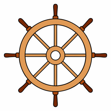 recommend clip art: Steering wheel silhouette clipart illustration, Ship wheel vector art design isolated, vector illustration design