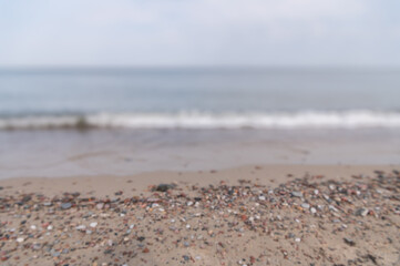 Blurred Background Sea and Shore