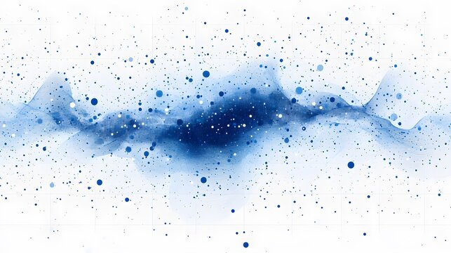 Abstract Scatter Plot with Blue Points on a Light Background for Data Visualization
