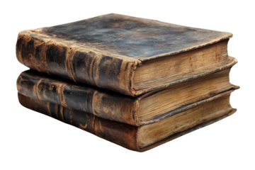 Old leather-bound books stacked, showcasing vintage charm and history, perfect for themed decor or educational purposes.