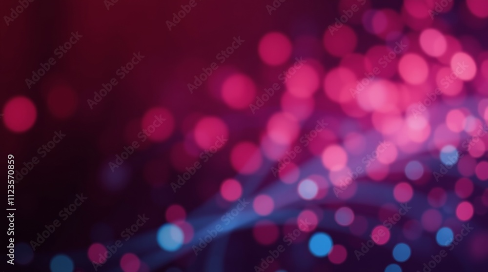 Poster colorful bokeh effects create an abstract background with vibrant hues and soft shapes