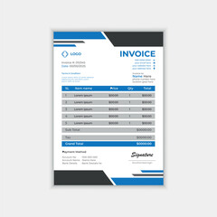  Modern minimalist Creative Invoice Design