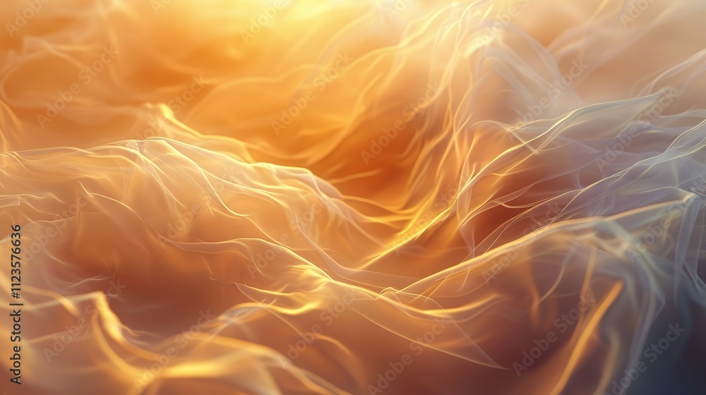 Aufkleber a close-up of fuchsia light particles line waves with white glitters abstract background, ai generat
