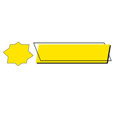 Yellow News Lower third Label Banner Design