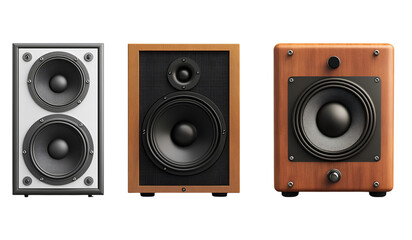 Photorealistic Loudspeaker Isolated on White Background for Audio Design