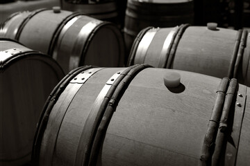 wine barrels