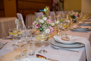 ceremonial table setting - wedding day