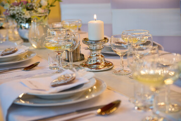 ceremonial table setting - wedding day