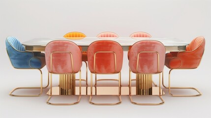 chairs and tables set for restaurant
