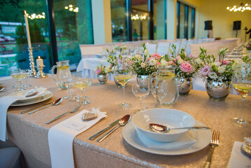 ceremonial table setting - wedding day