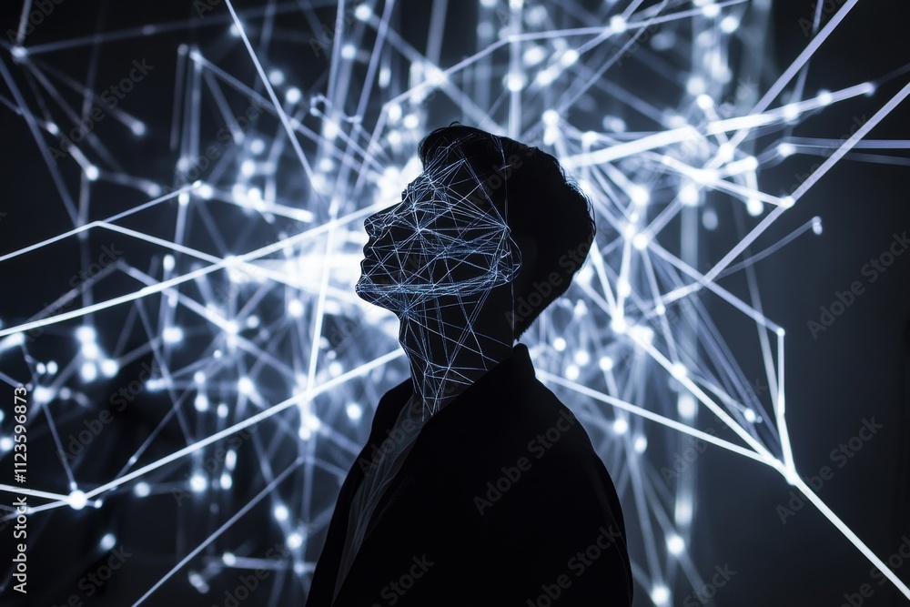 Poster exploring advanced digital circuitry and design innovations for the future of connectivity