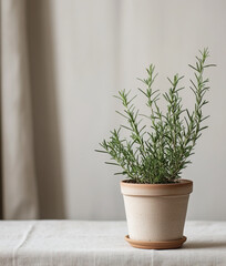 Fototapeta premium Rosemary in a pot