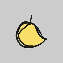 Hand-Drawn Vector Illustrations of Fresh Fruits - Colorful and Artistic Design