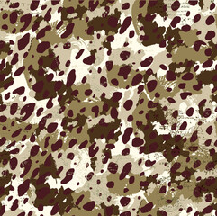 Fototapeta premium Leopard skin pattern, animal fur seamless design