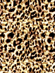 Leopard skin pattern, animal fur seamless design