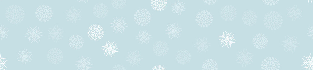 Winter seamless pattern with snowflakes