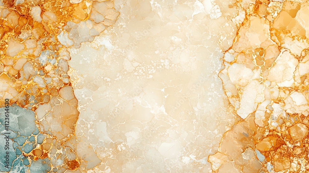 Poster a stunning abstract background featuring a blend of warm gold and soft cream colors, perfect for cre