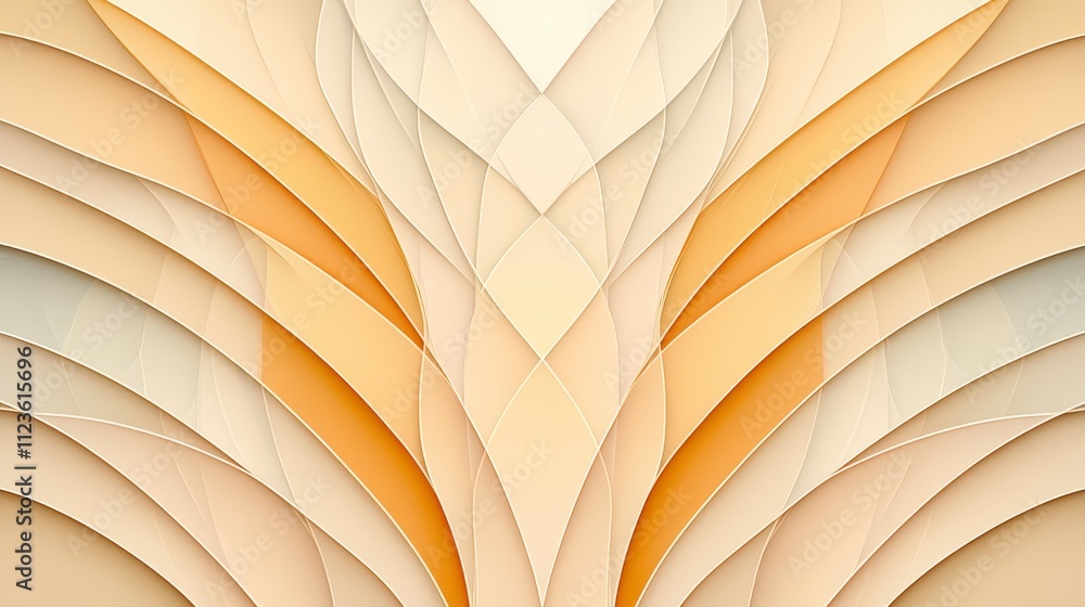Poster a stunning abstract pattern showcasing a harmony of soft colors and fluid lines. perfect for backgro