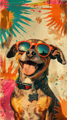 Retro Dog Groove Vibes