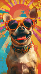 Retro Dog Groove Vibes