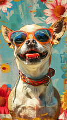 Retro Dog Groove Vibes