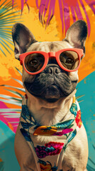 Retro Dog Groove Vibes