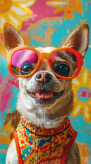 Retro Dog Groove Vibes