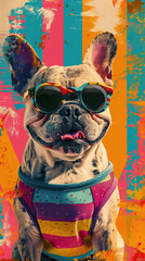 Retro Dog Groove Vibes