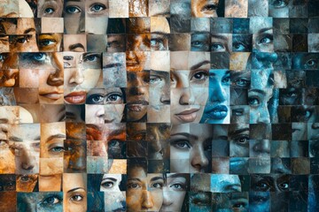 Mosaic of human faces  a visual exploration of emotions and the complexity of emotional intelligence