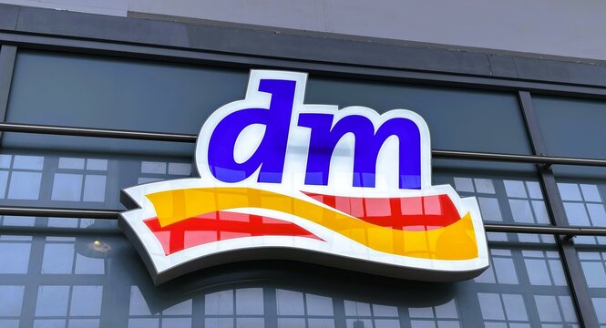 Sicht auf eine dm-Filiale am 4. Dezember 2024 in Duisburg, Deutschland