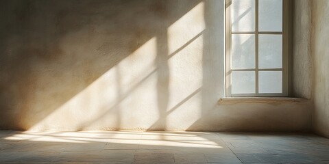 Obraz premium Subtle Textures of Light and Shadow in Soft Hues, Generative AI