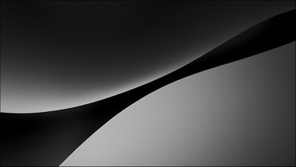 Abstract grayscale image showing flowing curves and shades