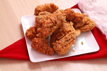 Japanese Christmas dinner with Fried Chicken