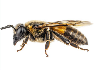 bee isolated on white