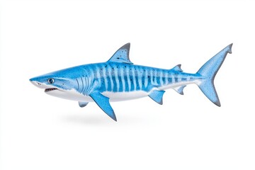 Obraz premium In the blue waters, the Shortfin Mako Shark reigns as a majestic ocean predator.