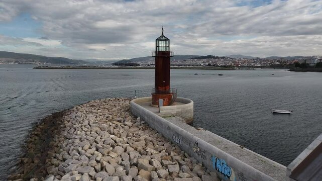 Faro del Museo do Mar de Vigo en Galicia
