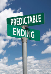 predictable ending sign