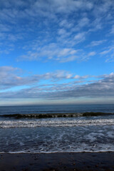 North sea shore, sky and Horizon - St Cyrus - Aberdeenshire - Scotland - UK