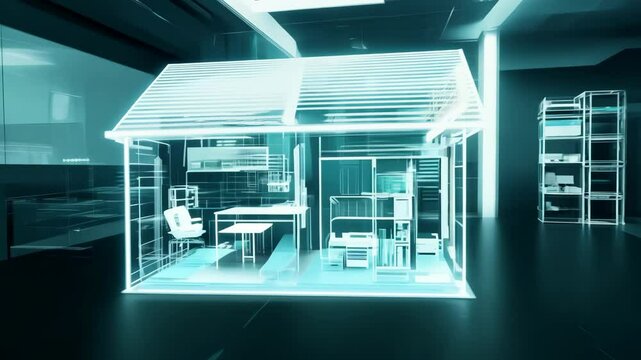 Modern architectural design using digital technology for innovative home concepts