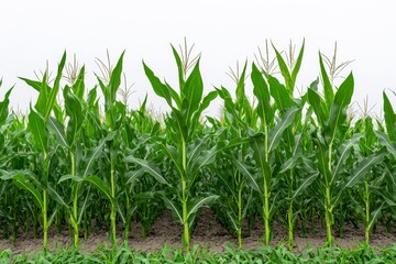 Solar panels installed in a cornfield represent an alternative source of electricity, embodying the concept of sustainable resources.