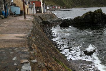 Small fishing village of Crovie - Aberdeenshire - Scotland - UK © Collpicto