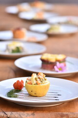 pastry desser on the table