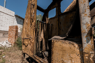 Abandoned Industrial Machinery in a Decaying Environment