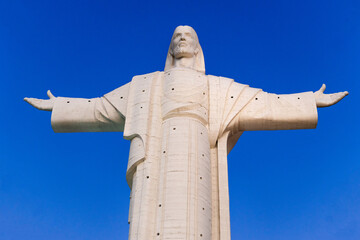 Cristo de la Concordia, statue on a hill in Cochabamba, Bolivia, the largest statue of Jesus Christ in the world.
