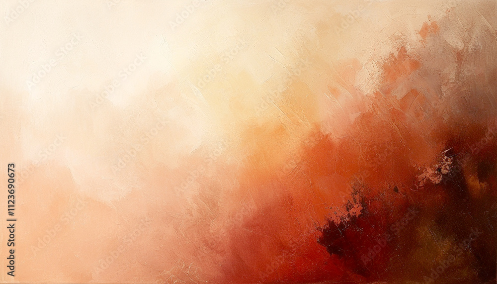 Poster captivating blend of warm hues creating an abstract canvas of emotion and depth