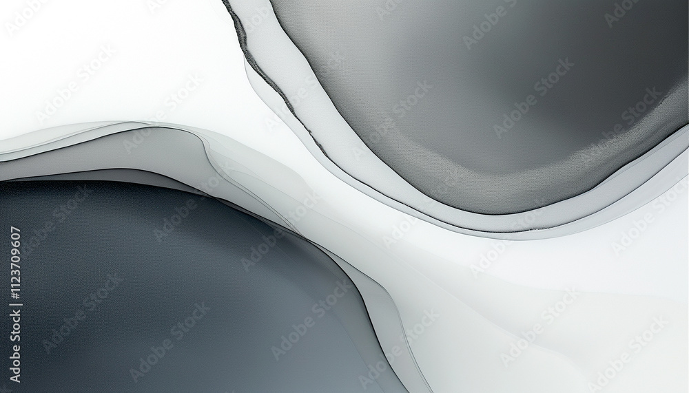 Poster intricate blend of monochrome waves flowing seamlessly across the canvas